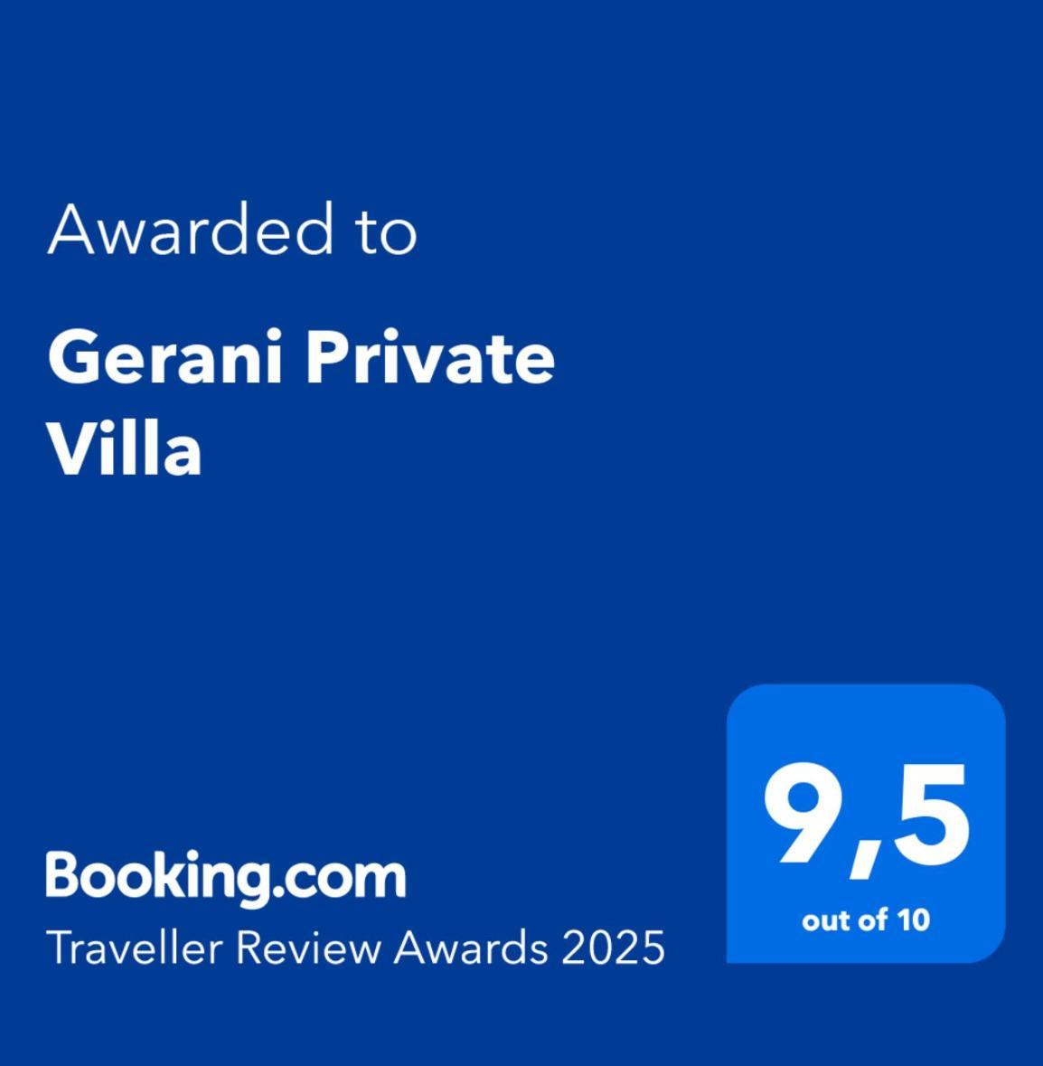 Gerani Private Villa Esterno foto